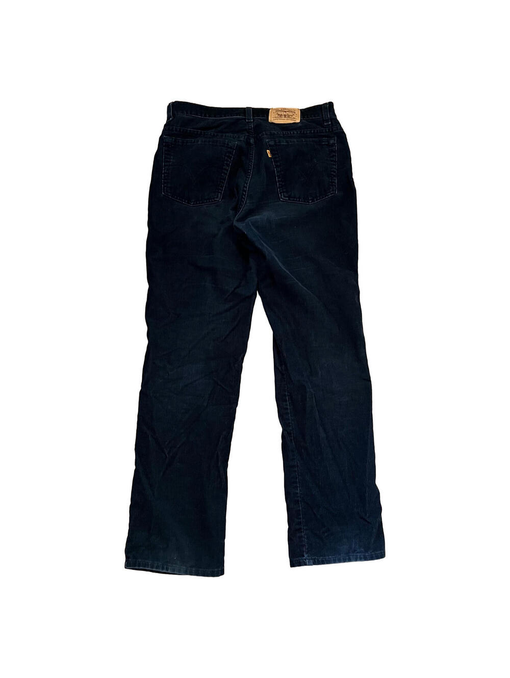 Vintage Levi's 619 Corduroy Pants Black Mens 32x30 Made in Canada Orange Tab